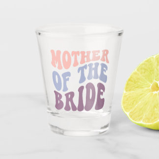 Moeder van de bruid matching bruiloft shot glas