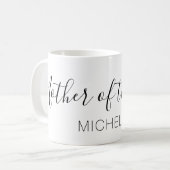 Moeder van de bruid met naam koffiemok (Voorkant links)