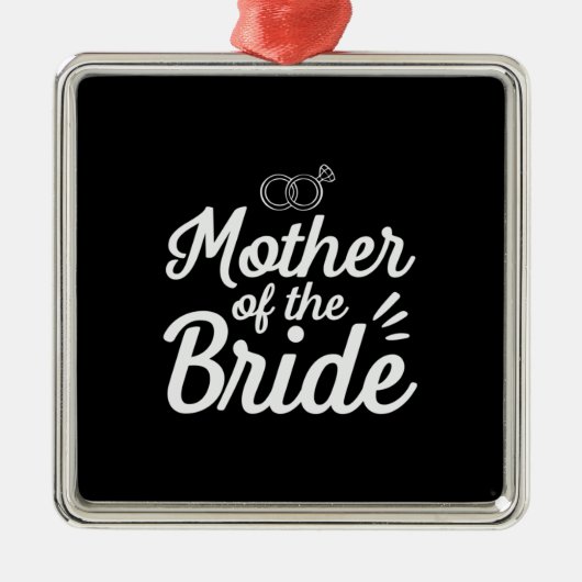 Moeder van de bruid metalen ornament (Voorkant)