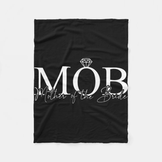 Moeder van de bruid Mob bruiloft moeder mama Schat Fleece Deken (Voorkant)