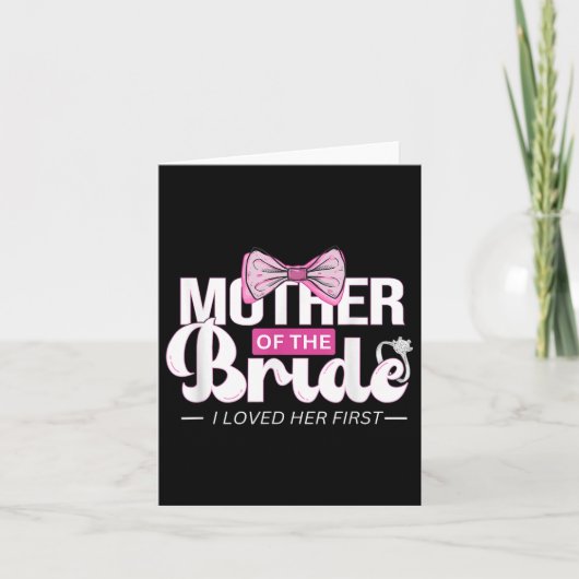 Moeder van de bruid Mob bruiloft moeder mama Schat Kaart (Voorkant)