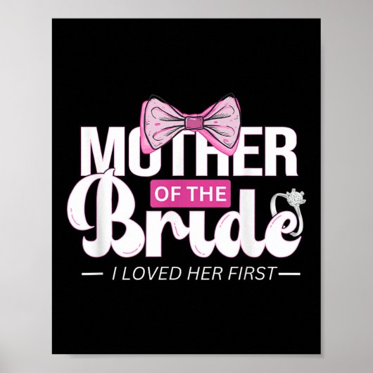 Moeder van de bruid Mob bruiloft moeder mama Schat Poster (Voorkant)