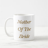 Moeder van de Bruid Moeder Goud Wit Cadeau Favor Koffiemok (Links)