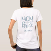 Moeder van de bruid (naam) t-shirt (Achterkant)