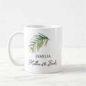 Moeder van de bruid Palm Leaf Ouder Bruiloft Koffiemok (Links)