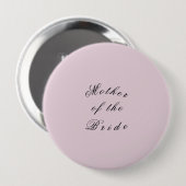 Moeder van de bruid pin ronde button 4,0 cm (Voorkant /achterkant)
