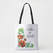 Moeder van de Bruid Poppy Bloemengeschenk Tote Bag (Voorkant)