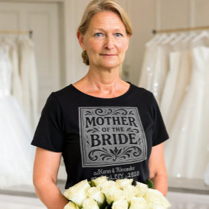 Moeder van de bruid Romantische huwelijksrepetitie T-shirt