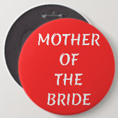 Moeder van de bruid ronde button 6,0 cm (Voorkant /achterkant)