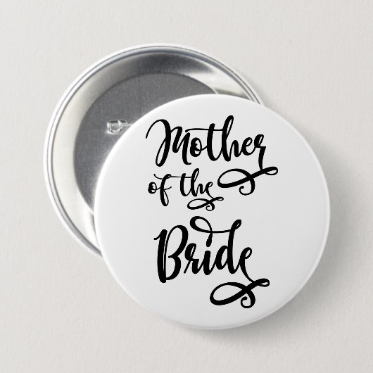 Moeder van de bruid ronde button 7,6 cm (Voorkant /achterkant)