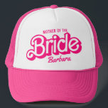 Moeder van de bruid Roze Bachelorette Barb Trucker Pet<br><div class="desc">Moeder van de bruid Roze Bachelorette Barb Trucker Hoed</div>