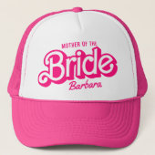 Moeder van de bruid Roze Bachelorette Barb Trucker Pet (Voorkant)
