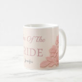 Moeder van de Bruid Roze Bloemen Koffiemok (Voorkant rechts)