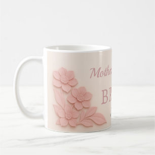 Moeder van de Bruid Roze Bloemen Koffiemok