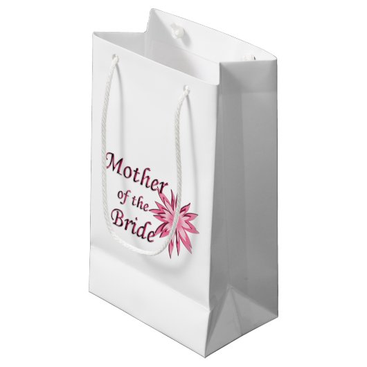 Moeder van de bruid Roze Klein Cadeauzakje (Voorkant Gekanteld)