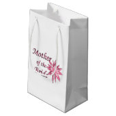Moeder van de bruid Roze Klein Cadeauzakje (Achterkant Gekanteld)