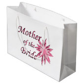 Moeder van de bruid Roze Large Cadeautasje (Achterkant Gekanteld)