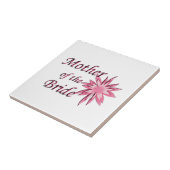 Moeder van de bruid Roze Tegeltje (Zijkant)