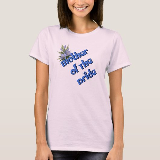 Moeder van de bruid Schattigee bruiloft bruidsfees T-shirt (Voorkant)