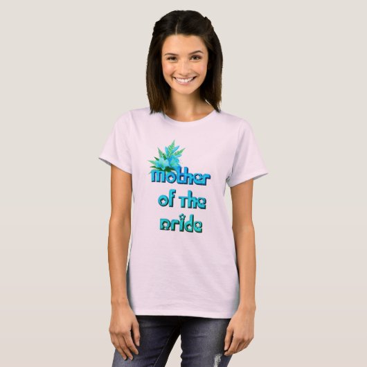 Moeder van de bruid Schattigee bruiloft T-shirt (Voorkant volledig)