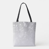Moeder van de bruid Silver Bokeh Sparkle Lights Tote Bag (Achterkant)