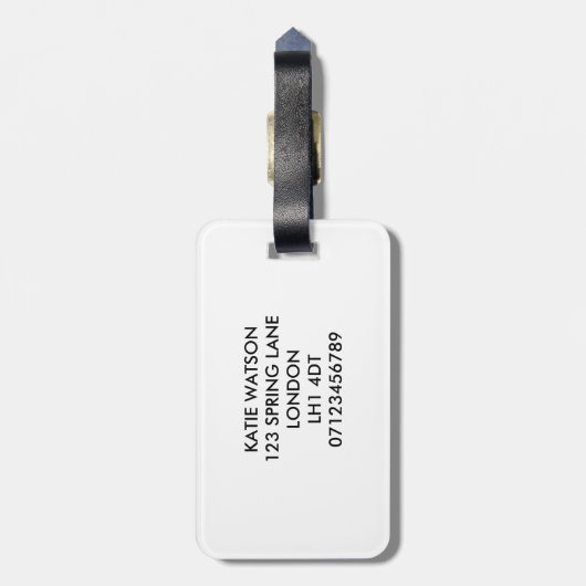 Moeder van de bruid - Silver faux folie Bagagelabel (Achterkant verticaal)