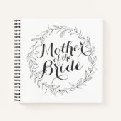 Moeder van de bruid Simple Floral Wedding Notitieb Notitieboek (Voorkant)