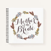 Moeder van de bruid Simple Floral Wedding Notitieb Notitieboek (Voorkant)