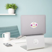 Moeder van de bruid Sticker (Laptop op bureau)