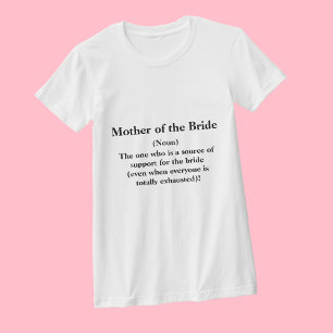 Moeder van de bruid T Shirt — Definitie Bruiloft