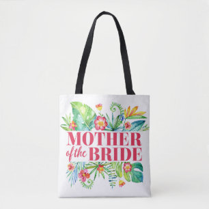 Moeder van de bruid Tropical Destination Wedding Tote Bag
