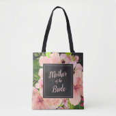 Moeder van de bruid Tropisch roze & perzik bloem Tote Bag (Voorkant)
