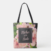 Moeder van de bruid Tropisch roze & perzik bloemen Tote Bag (Achterkant)