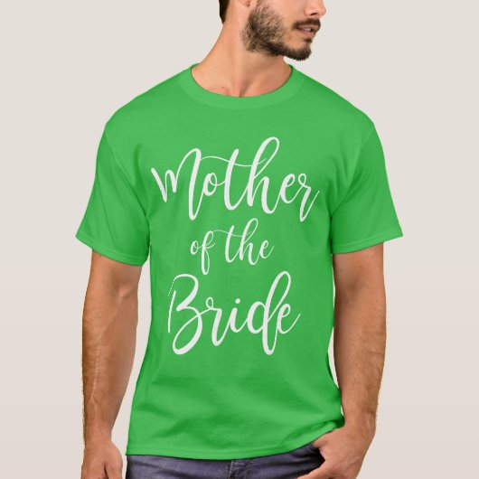Moeder van de bruid Trouw Moeder Bruiloft Partij v T-shirt (Voorkant)