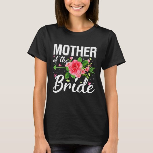 Moeder Van De Bruid Trouwen Verloofde Moederdag T-shirt (Voorkant)