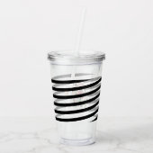 Moeder van de bruid trouwwaterverf bloemendecor mo acryl drinkbeker (Achterkant)