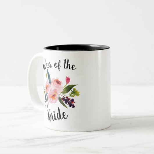 Moeder van de bruid - tweekleurige koffiemok (Voorkant links)