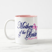 Moeder van de bruid / vlinder tweekleurige koffiemok (Links)