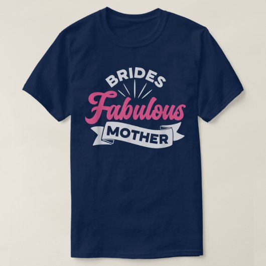 Moeder van de bruid vrouwen bruiloft feest idee  t-shirt (Design voorkant)