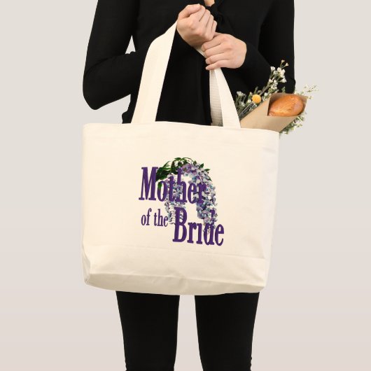 Moeder van de bruid / Wisteria bruiloft Grote Tote Bag (Voorkant (product))