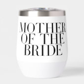 Moeder van de bruid Zwart Modern Elegant Custom (Voorkant)