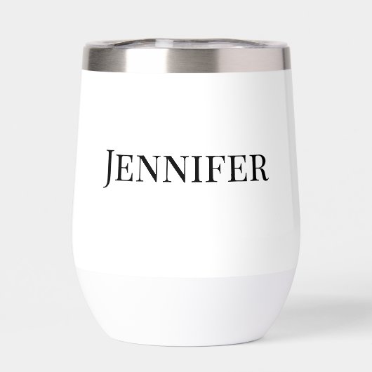 Moeder van de bruid Zwart Modern Elegant Custom (Achterkant)