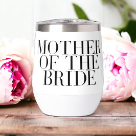 Moeder van de bruid Zwart Modern Elegant Custom