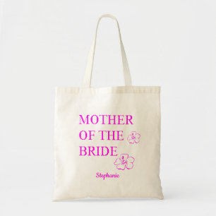 Moeder van de bruidbruidbruidjes Roze Paarse Flora Tote Bag