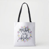 Moeder van de bruidbruiloft-kalligrafie | Canvas t Tote Bag (Voorkant)