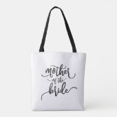 Moeder van de bruidbruiloft-kalligrafie | Canvas t Tote Bag (Achterkant)