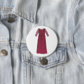 Moeder van de bruidbruinbruiddress ronde button 7,6 cm (In situ)