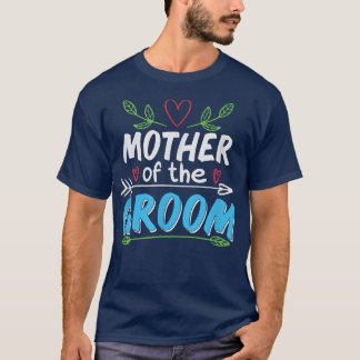 Moeder van de bruiddag die overeenkomt met een bri t-shirt