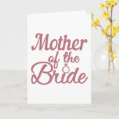 Moeder van de bruidduwhuwelijk kaart (Gele Bloem)