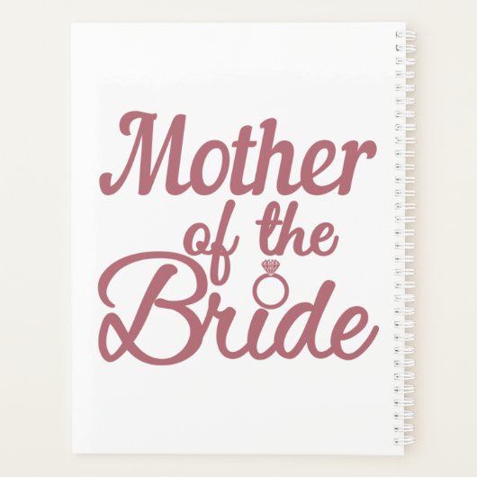 Moeder van de bruidduwhuwelijk planner (Achterkant)